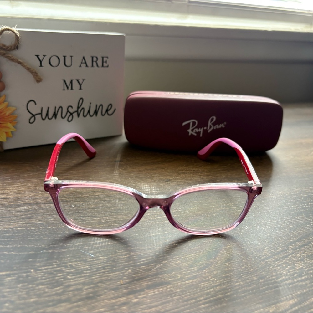 Ray-Ban Red and Pink kids glasses